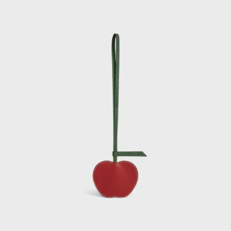 Apple-sleutelhanger van glad lamsleer