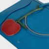 Apple-sleutelhanger van glad lamsleer