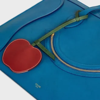 Apple-sleutelhanger van glad lamsleer