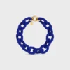 Ata CELINE-ketting met schakels van kralen en messing met gouden afwerking