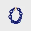 Ata CELINE-ketting met schakels van kralen en messing met gouden afwerking