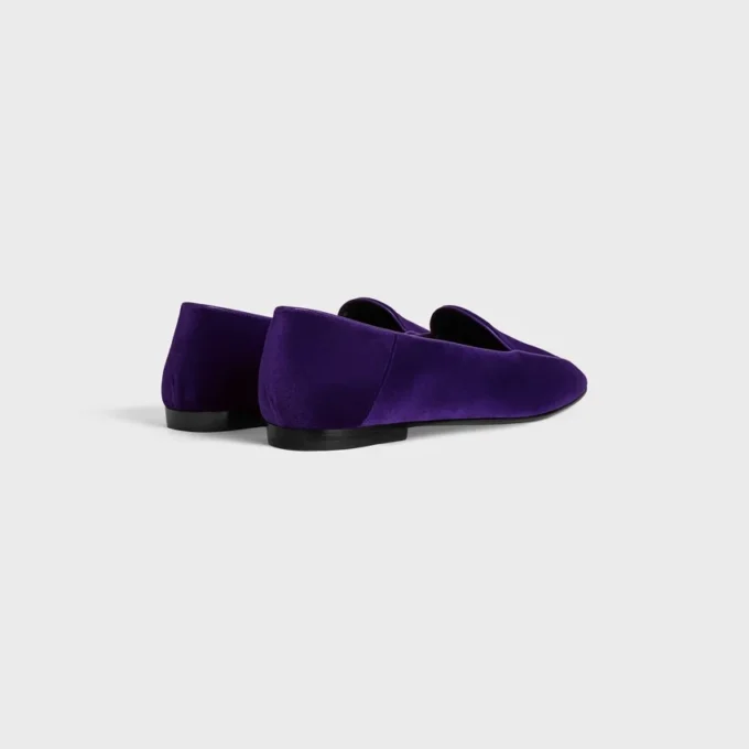 Aura Loafer met Triomphe in fluweel