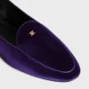 Aura Loafer met Triomphe in fluweel