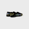Aura Loafer van fluweel met geborduurde bloemen