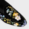 Aura Loafer van fluweel met geborduurde bloemen