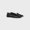 Aura Loafer van lamsleer met krokodillenprint
