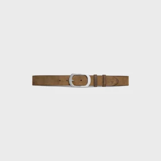 Bc-21 35 mm riem van suède kalfsleer met gewaxt effect