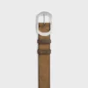 Bc-21 35 mm riem van suède kalfsleer met gewaxt effect