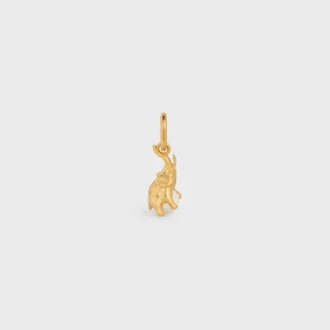 Bedel Olifant op parel van messing met gouden afwerking en harsparel