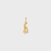 Bedel Olifant op parel van messing met gouden afwerking en harsparel