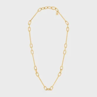 Bedelketting van messing met gouden afwerking