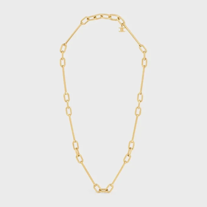 Bedelketting van messing met gouden afwerking
