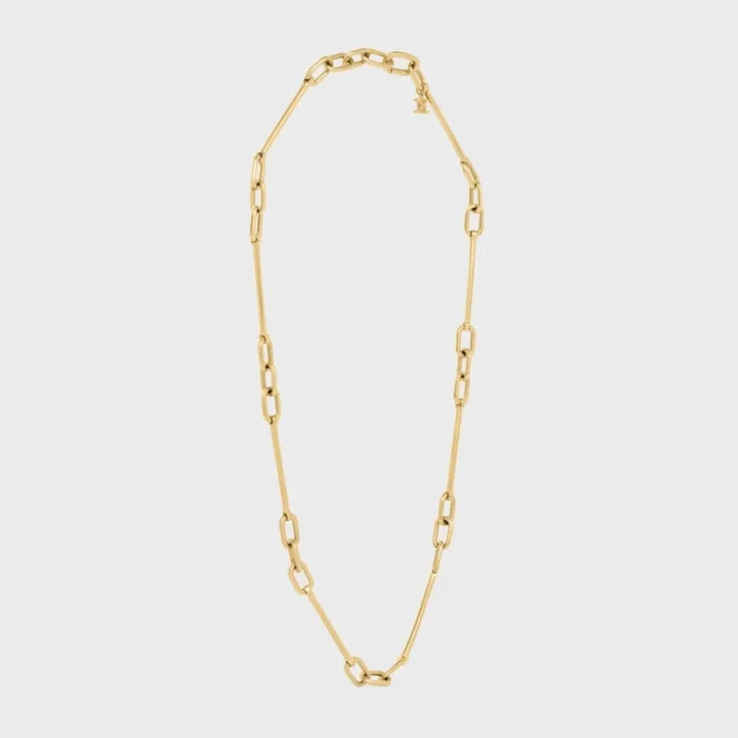Bedelketting van messing met gouden afwerking