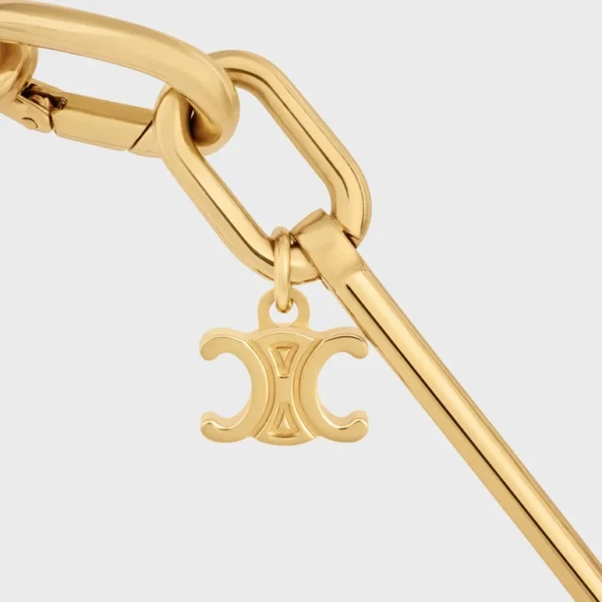 Bedelketting van messing met gouden afwerking