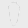 Bedelketting van messing met rhodiumafwerking