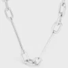 Bedelketting van messing met rhodiumafwerking