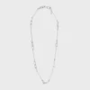 Bedelketting van messing met rhodiumafwerking