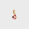 Bedels in messing met gouden afwerking, email en strass