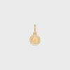 Bedels Parelmedaille van harsparels en messing met gouden afwerking