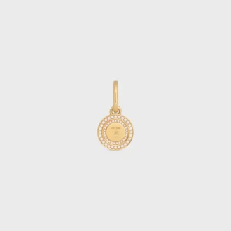 Bedels Parelmedaille van harsparels en messing met gouden afwerking