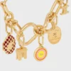 Bedels Sulky-medaille van email en messing met gouden afwerking