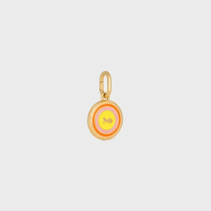 Bedels Sulky-medaille van email en messing met gouden afwerking
