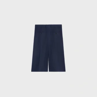 Bermuda van katoen en wollen gabardine