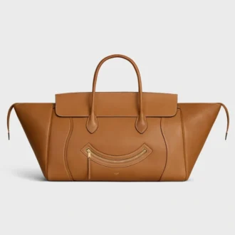 Big Smile-luggage van natuurlijk soepel kalfsleer