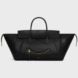 Big Smile Luggage van soepel glanzend lamsleer
