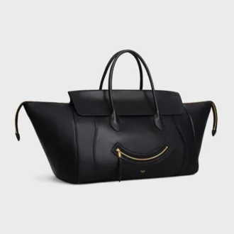 Big Smile Luggage van soepel glanzend lamsleer