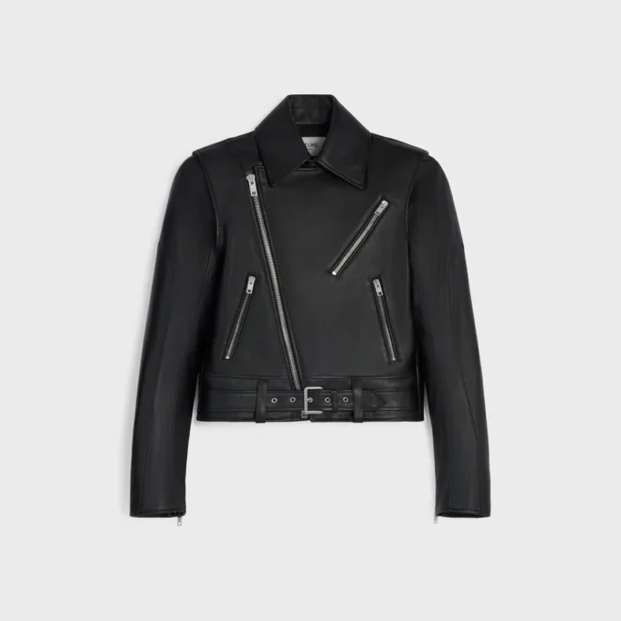 Bikerjack van kalfsleer