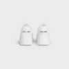 Blocksneakers met sleehakzool van kalfsleer