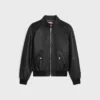 Blouson met ritssluiting van zacht lamsleer