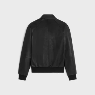 Blouson met ritssluiting van zacht lamsleer