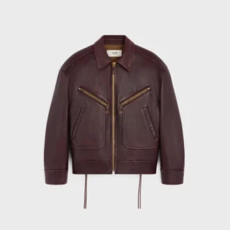 Blouson van kalfsleer