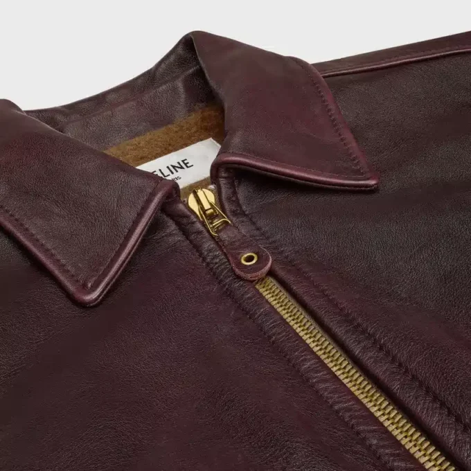 Blouson van kalfsleer
