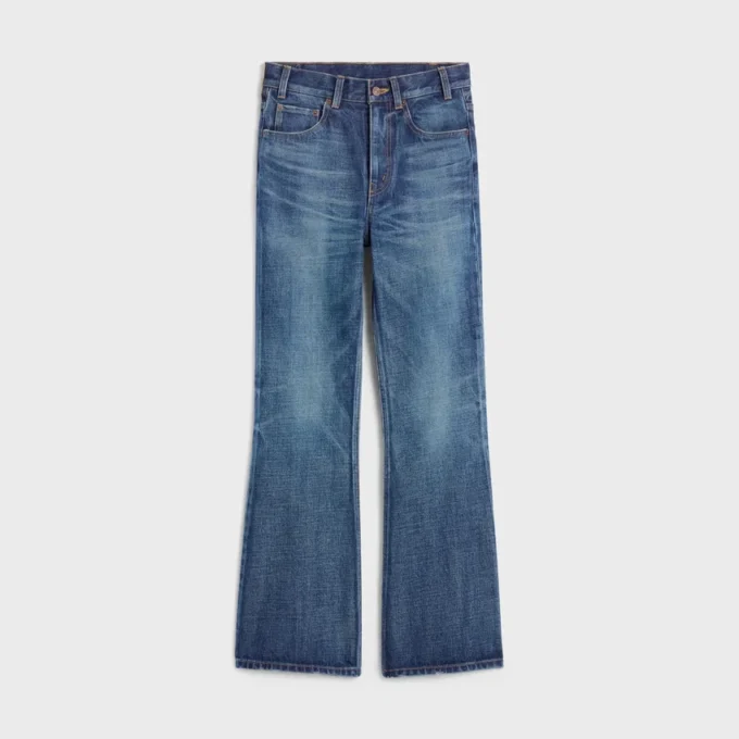 Bootcut-jeans in donkere Union Wash-denim