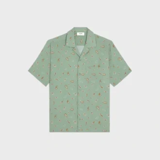 Bowlinghemd met paisleyprint van viscose
