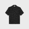 Bowlinghemd van viscose met Micro Triomphe-print