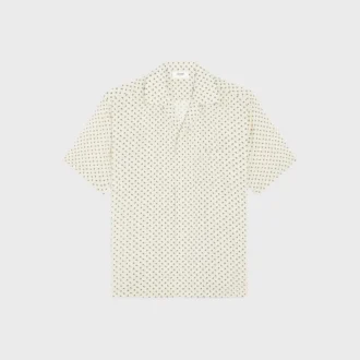 Bowlinghemd van viscose met Micro Triomphe-print