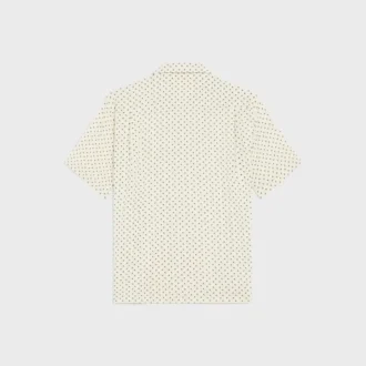 Bowlinghemd van viscose met Micro Triomphe-print