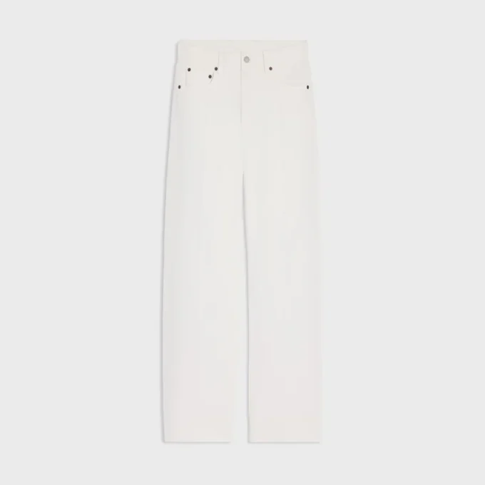 Boyfriend-jeans 001 van zware katoenen twill