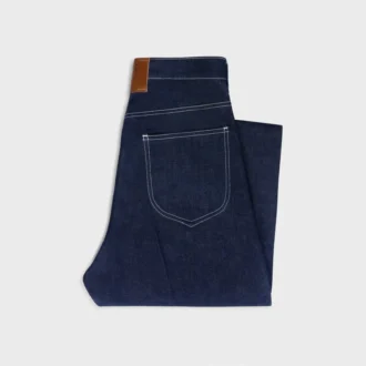 Boyfriend-jeans 002 van lichtgewicht indigo denim