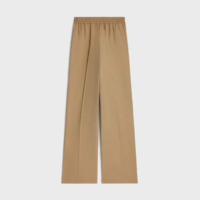 Broek van wollen twill