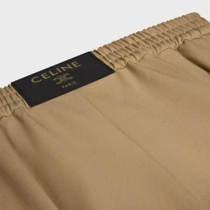 Broek van wollen twill