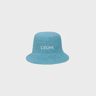 Buckethoed van raffia