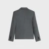 Campbell-jasje van flanellen twill
