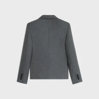 Campbell-jasje van flanellen twill