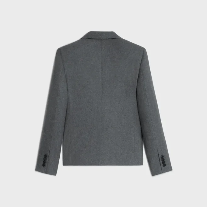Campbell-jasje van flanellen twill