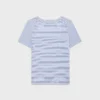 CELINE 70’s T-shirt van gestreept jersey